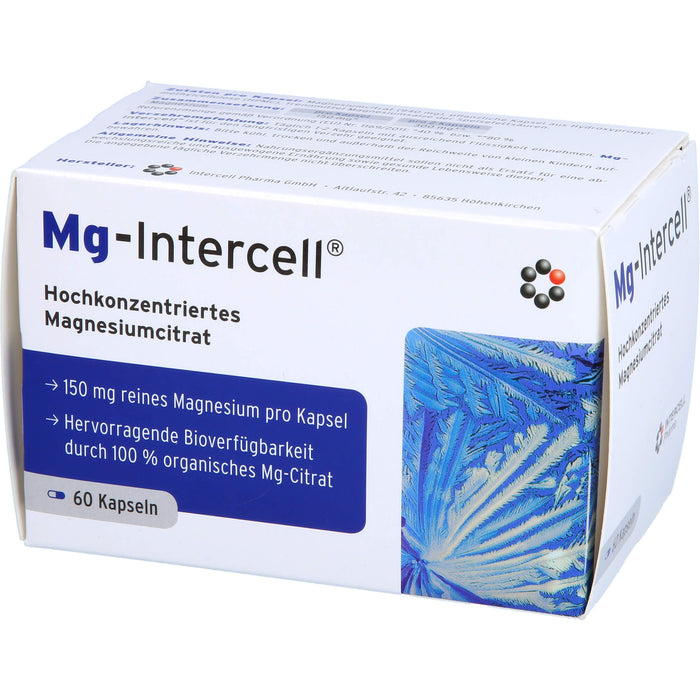 Mg-Intercell Kapseln zur Unterstützung bei Magnesiummangel, 60 pcs. Capsules