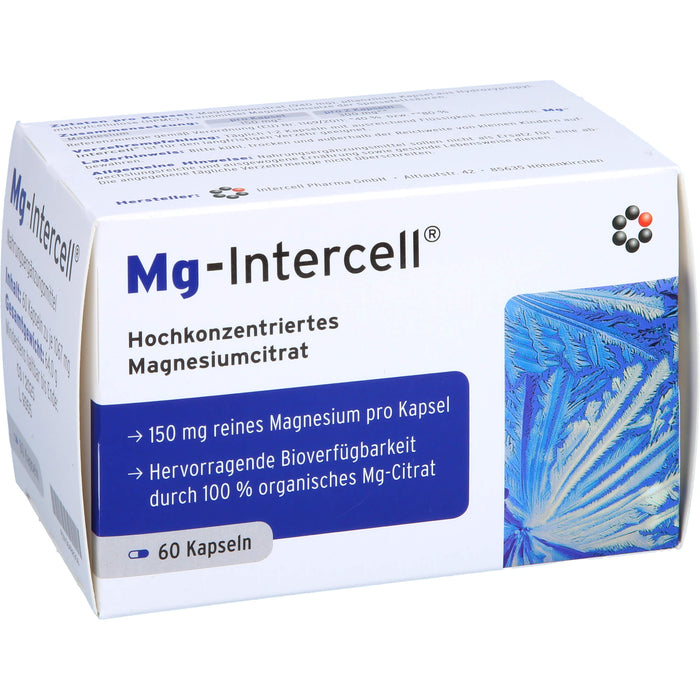 Mg-Intercell Kapseln zur Unterstützung bei Magnesiummangel, 60 pcs. Capsules