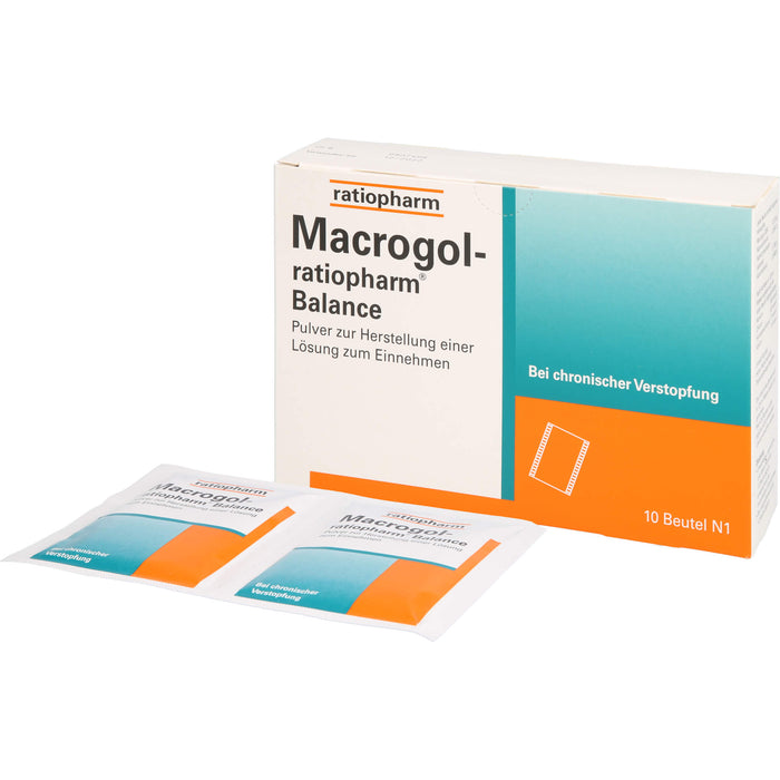 Macrogol-ratiopharm Balance Pulv. zur Herstell. einer Lösung zum Einnehmen, 10 St PLE