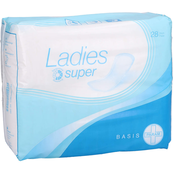 PARAM LADIES Vorlagen Basis Super bei leichter bis mittlerer Inkontinenz, 28 St. Vorlagen