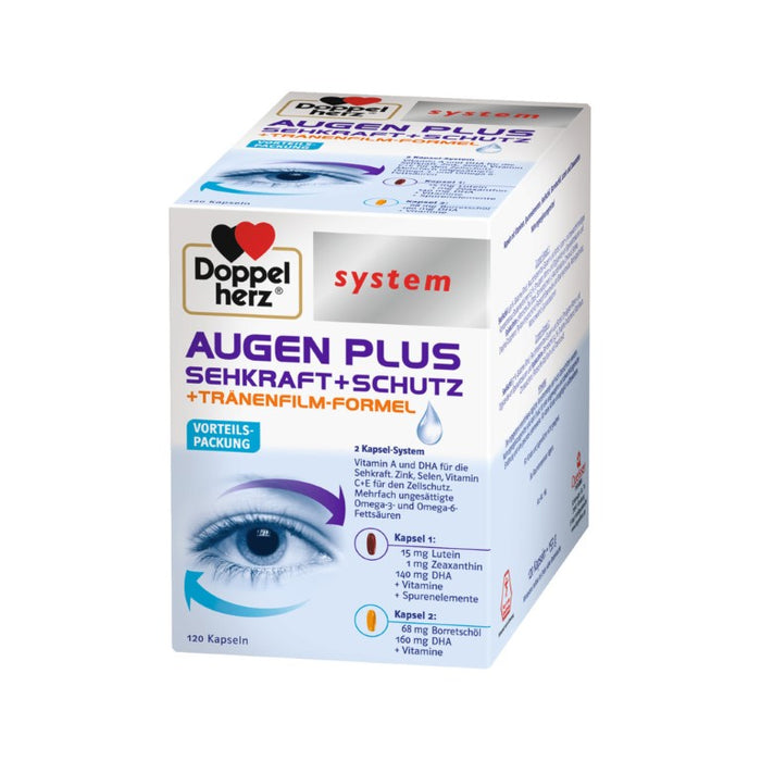 Doppelherz system AUGEN PLUS SEHKRAFT + SCHUTZ, 120 St. Kapseln