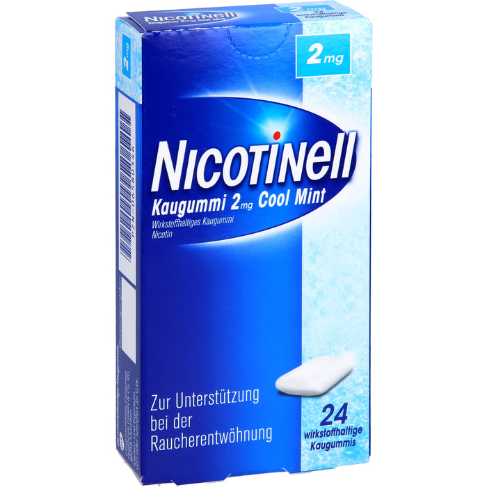 Nicotinell Kaugummi 2 mg Cool Mint, 24 pcs. Chewing gum