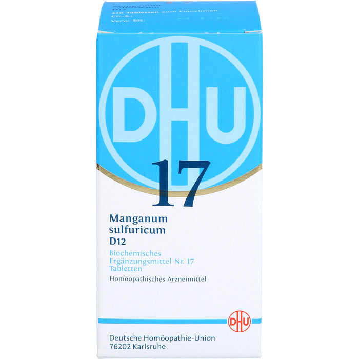 DHU Schüßler-Salz Nr. 17 Manganum sulfuricum D12 Tabletten, 420 pcs. Tablets