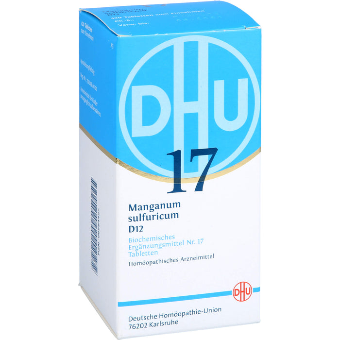 DHU Schüßler-Salz Nr. 17 Manganum sulfuricum D12 Tabletten, 420 pc Tablettes