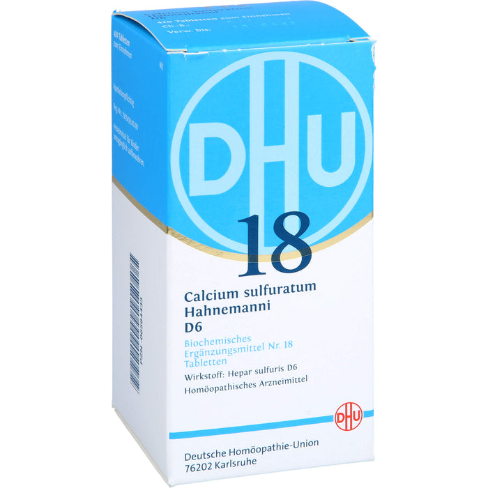 DHU Biochemie 18 Calcium sulfuratum D6 Tabletten, 420 pcs. Tablets