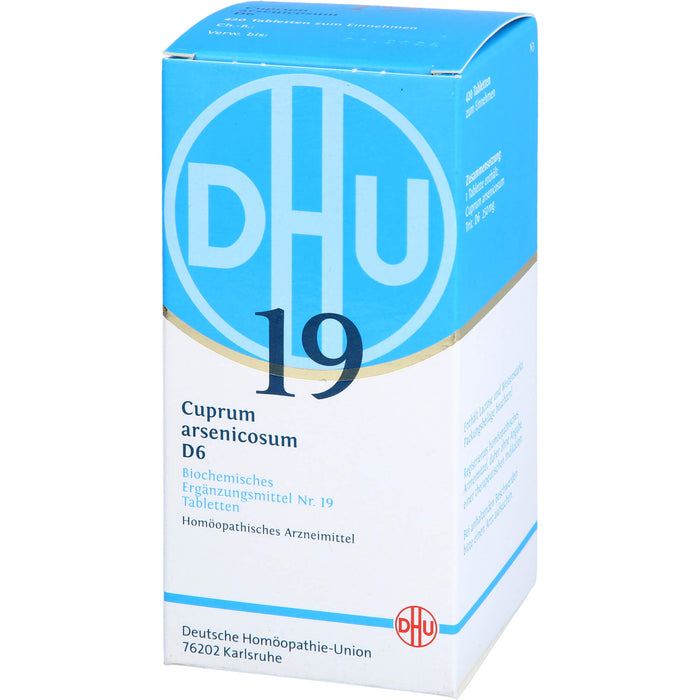 DHU Schüßler-Salz Nr. 19 Cuprum arsenicosum D6 Tabletten, 420 pcs. Tablets