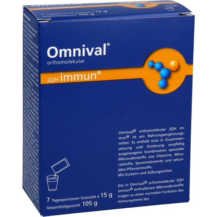 OMNIVAL orthomolekular 2OH immun 7 TP Granulat, 7 pcs. Sachets