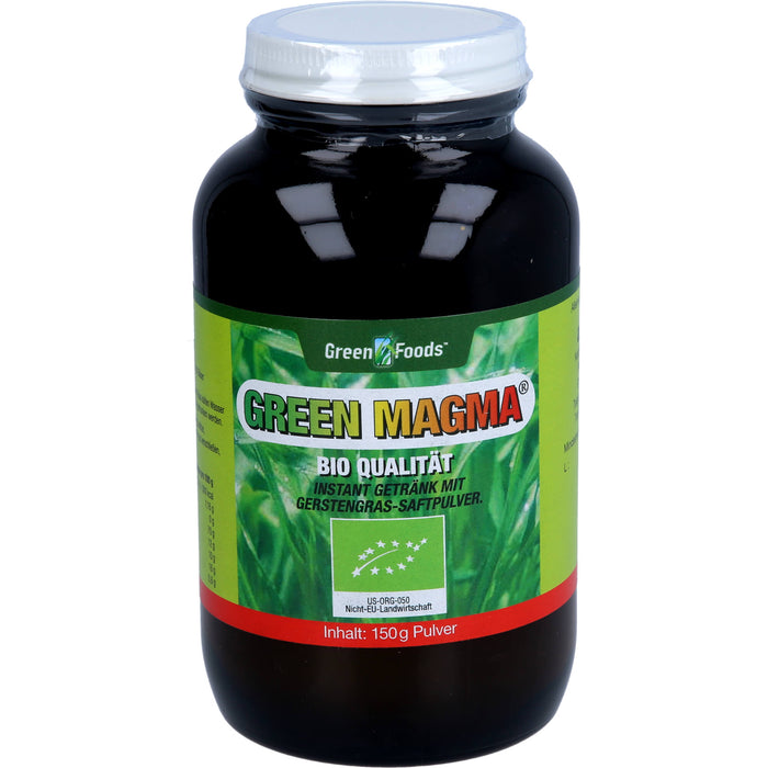 Green Foods Green Magma Gerstengrasextrakt-Pulver bio, 150 g Pulver