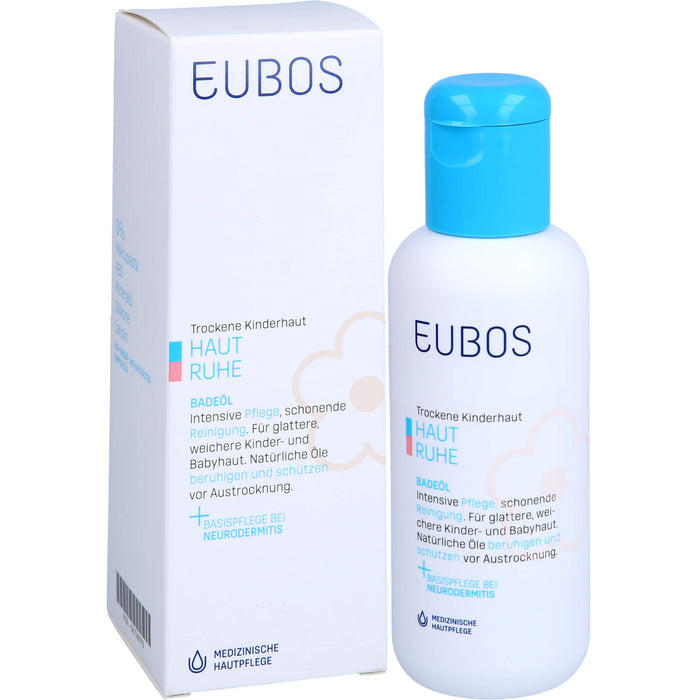 EUBOS Kinder Haut Ruhe Badeöl, 125 ml Oil