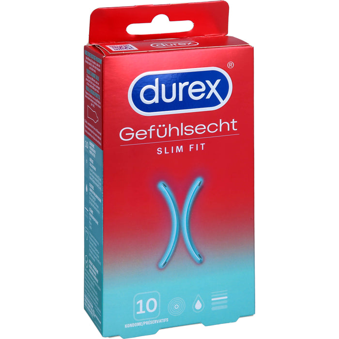 Durex Gefühlsecht Slim Fit Kondome, 10 St. Kondome