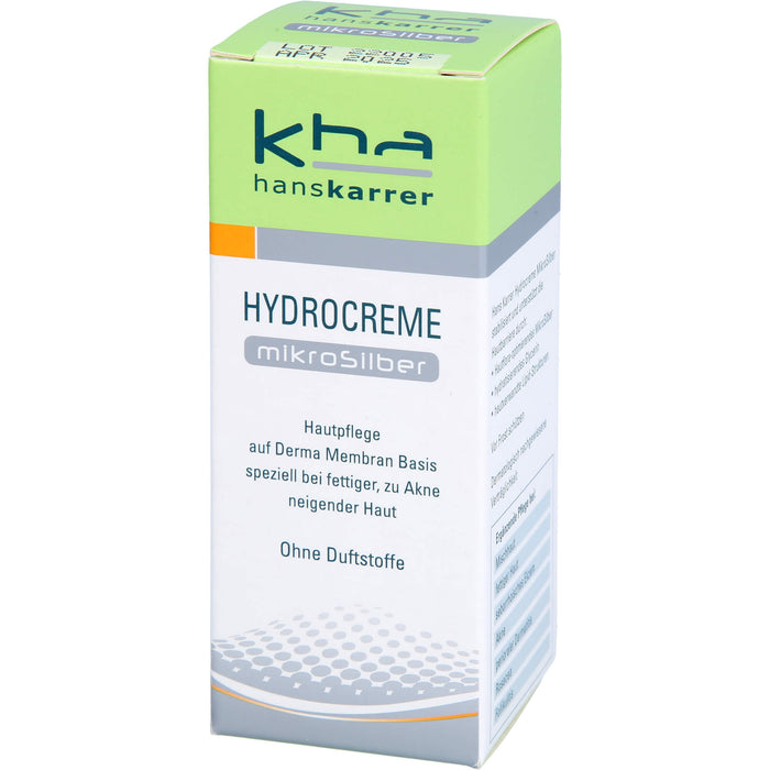 Hans Karrer Hydrocreme Mikrosilber bei normaler bis fettiger Haut, 30 ml Crème