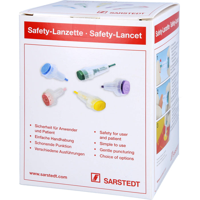 Safety-Lanzette 28G mini blau Einstechtiefe 1,6mm, 200 St LAN