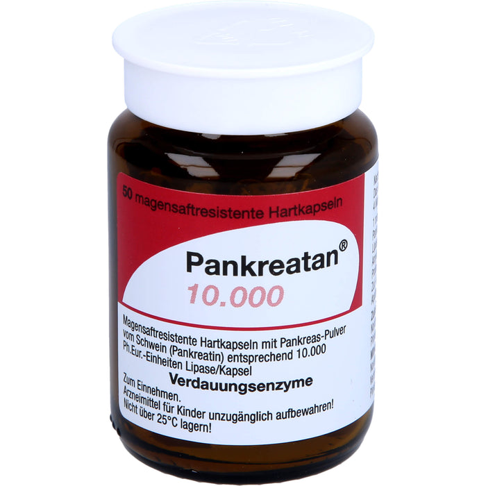 Pankreatan 10.000, Magensaftresistente Hartkapseln, 50 St. Kapseln