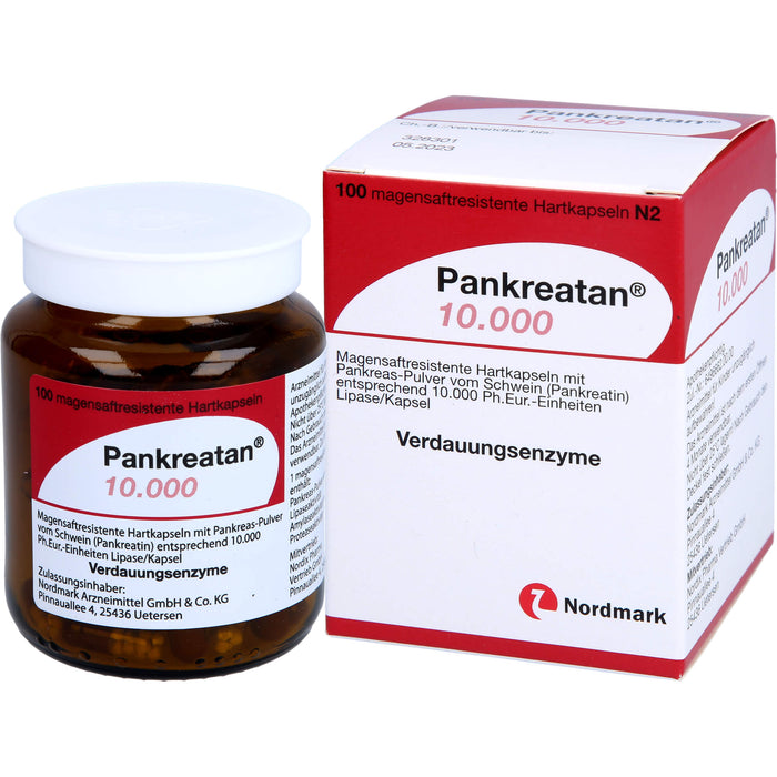 Pankreatan 10.000, Magensaftresistente Hartkapseln, 100 pc Capsules