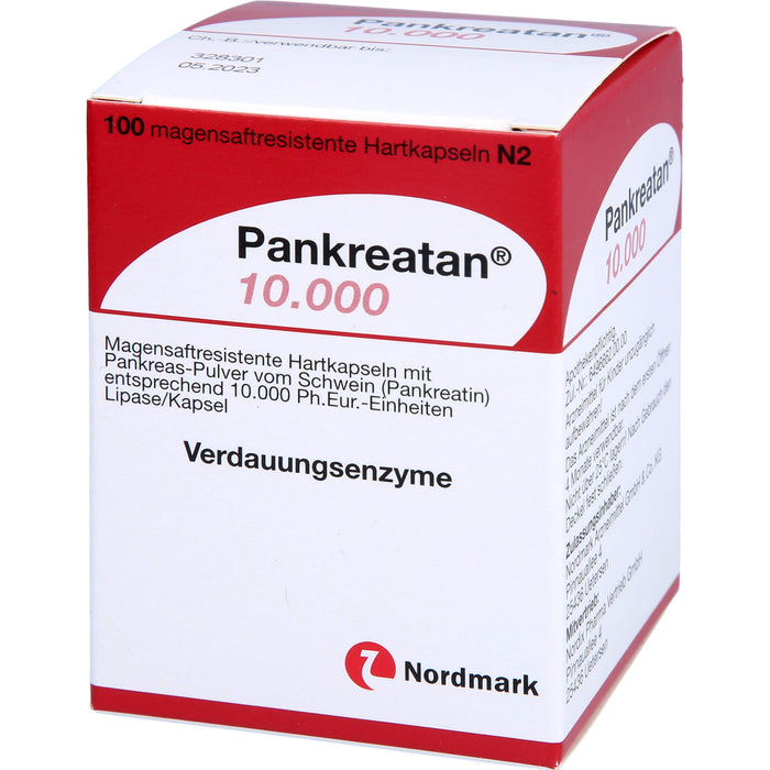 Pankreatan 10.000, Magensaftresistente Hartkapseln, 100 pc Capsules