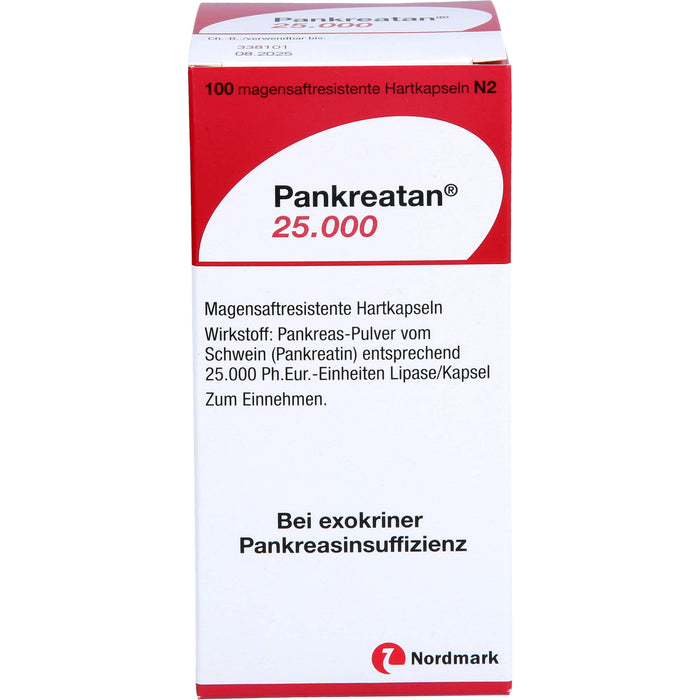 Pankreatan 25.000, Magensaftresistente Hartkapseln, 100 pc Capsules