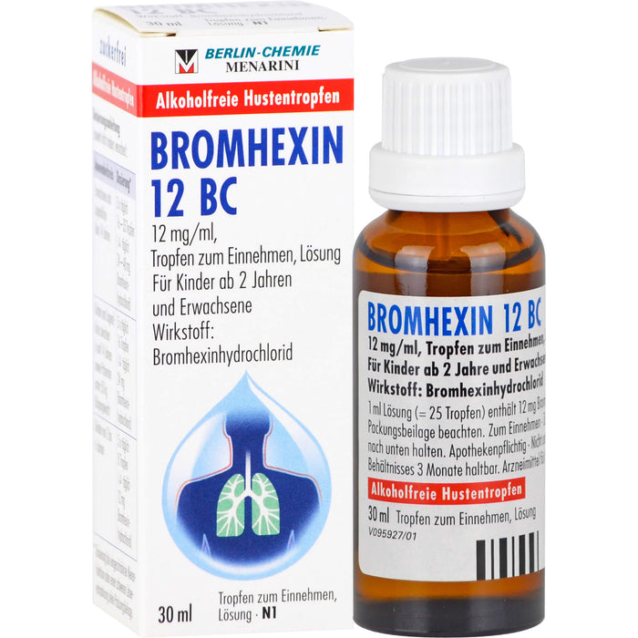 BROMHEXIN 12 BC Hustentropfen, 30 ml Lösung