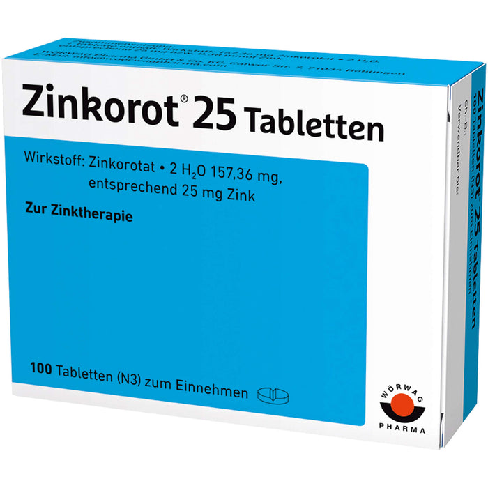 Zinkorot 25 Tabletten, 100 pcs. Tablets