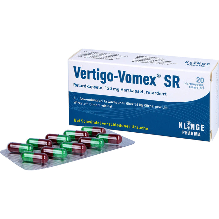 Vertigo-Vomex SR Retardkapseln bei Schwindel, 20 pc Capsules