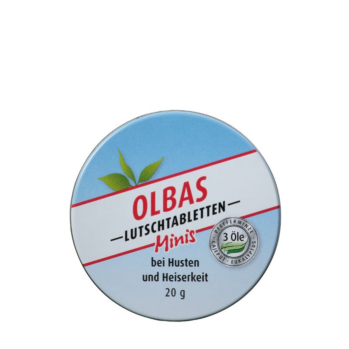 OLBAS Minis Lutschtabletten zuckerfrei bei Husten und Heiserkeit, 20 g Tablettes