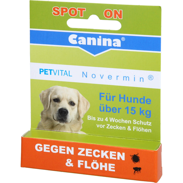 PETVITAL Novermin für Hunde über 15kg vet., 4 ml FLU