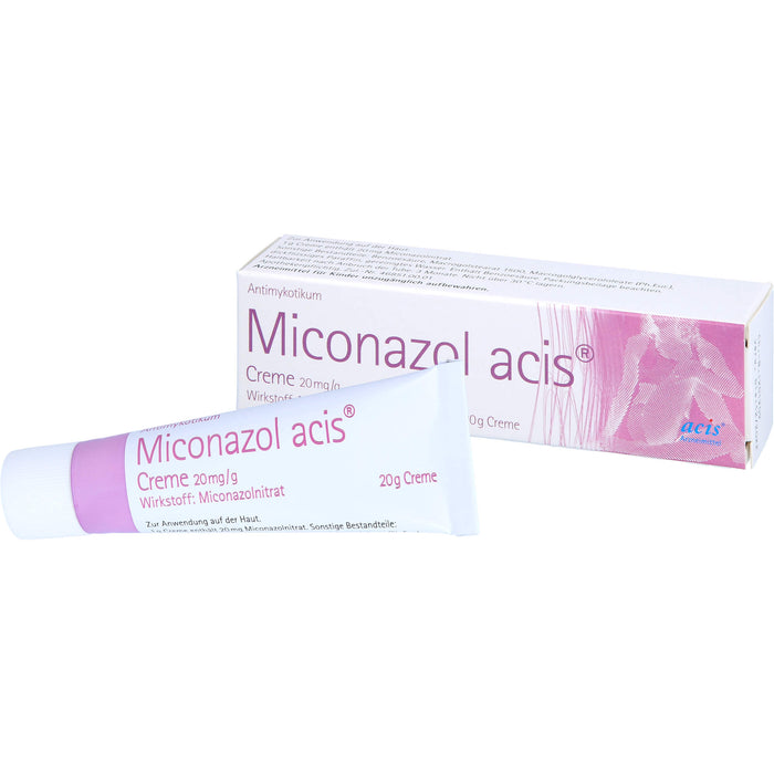 Miconazol acis Creme Antimykotikum, 20 g Creme