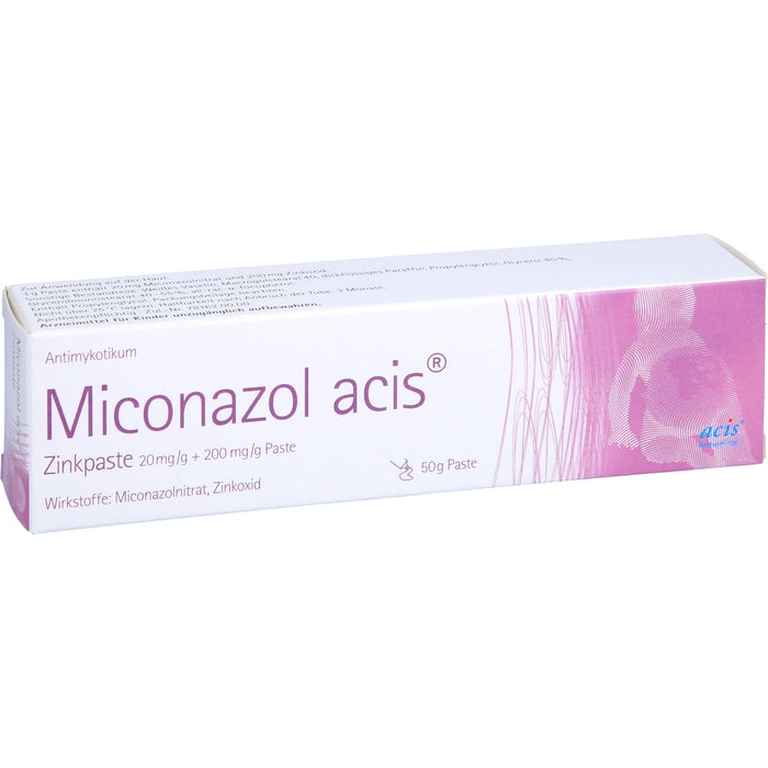 Miconazol acis Zinkpaste Antimykotikum, 50 g Cream