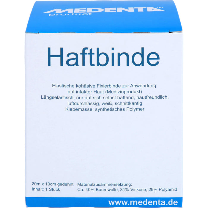 MEDENTA Haftbinde elastisch 10 cm x 20 m, 1 pc Bandage