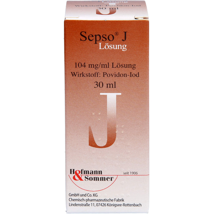 Hofmann & Sommer Sepso J Lösung Antiseptikum, 30 ml Lösung