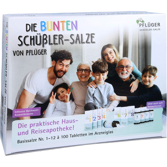 PFLÜGER Biochemie Haus-und Reiseapotheke Basissalze Nr. 1-12 Tabletten, 1200 pcs. Tablets