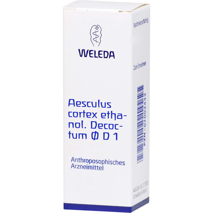 Aesculus cortex aeth. Decoct. Urtinktur D1 Weleda, 50 ml DIL