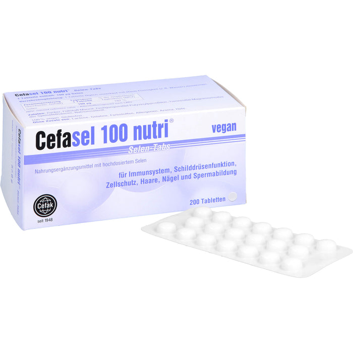 Cefasel 100 nutri Selen-Tabs, 200 pcs. Tablets