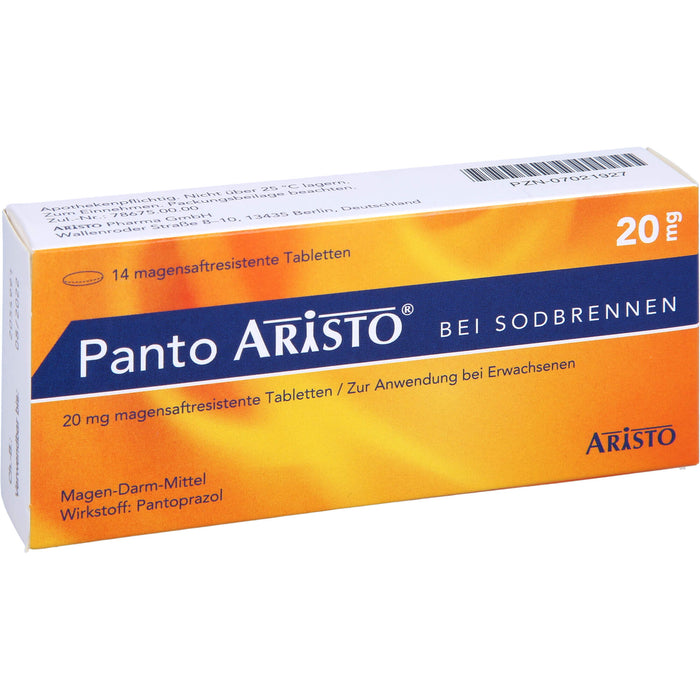 Panto ARISTO bei Sodbrennen Tabletten, 14 pcs. Tablets