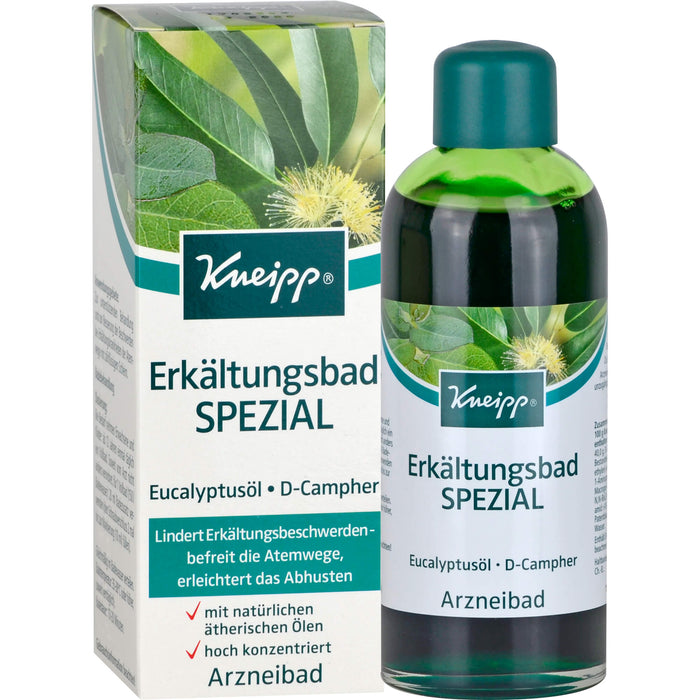 Kneipp Erkältungsbad Spezial befreit die Atemwege und erleichtert das Abhusten, 200 ml Badezusatz