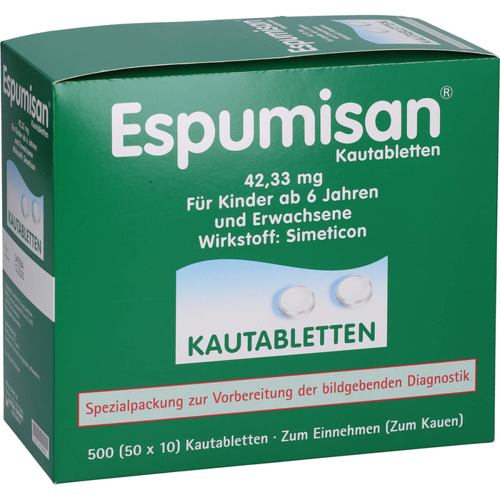 Espumisan Kautabletten, 500 St. Tabletten