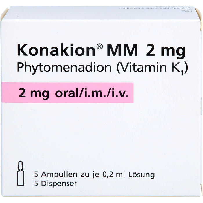 Konakion MM 2 mg Ampullen, 5 pcs. Ampoules