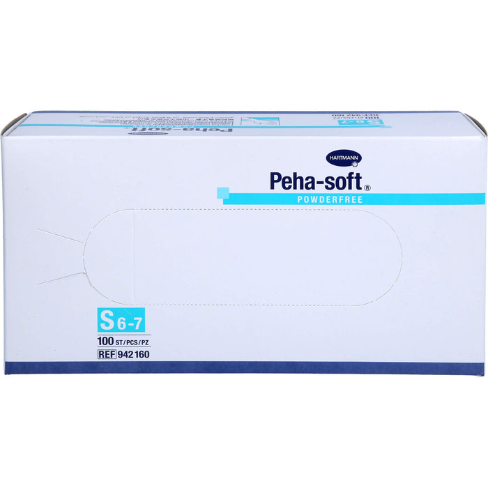 Peha-soft powderfree aus Latex Untersuchungshandschuhe Gr. S 6 - 7, 100 pcs. Gloves