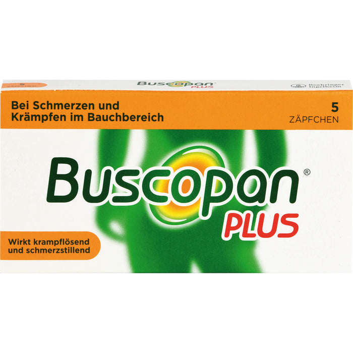 Buscopan plus 10 mg/800 mg, Gerke Zäpfchen, 5 St. Zäpfchen