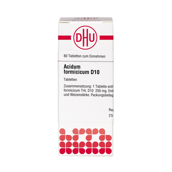 DHU Acidum formicicum D10 Tabletten, 80 St. Tabletten