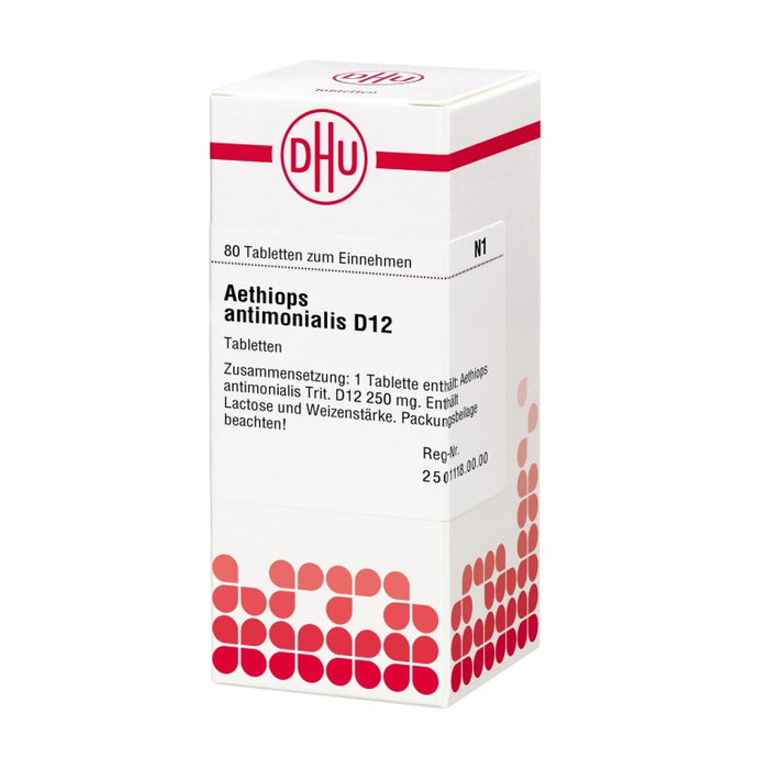 DHU Aethiops antimonialis D12 Tabletten, 80 pc Tablettes