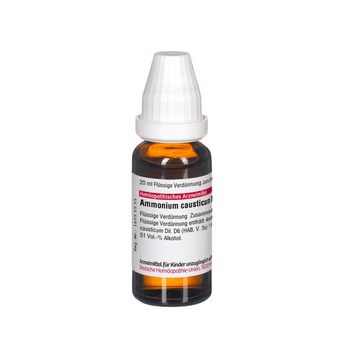 Ammonium causticum D6 DHU Dilution, 20 ml Lösung