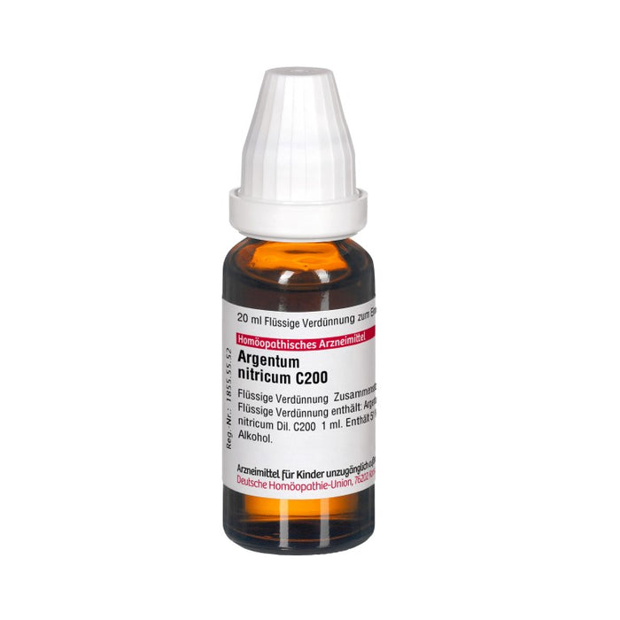 Argentum nitricum C200 DHU Dilution, 20 ml Lösung