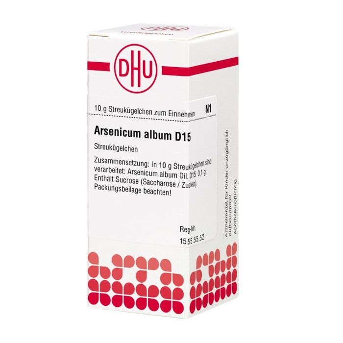 DHU Arsenicum album D15 Streukügelchen, 10 g Globuli