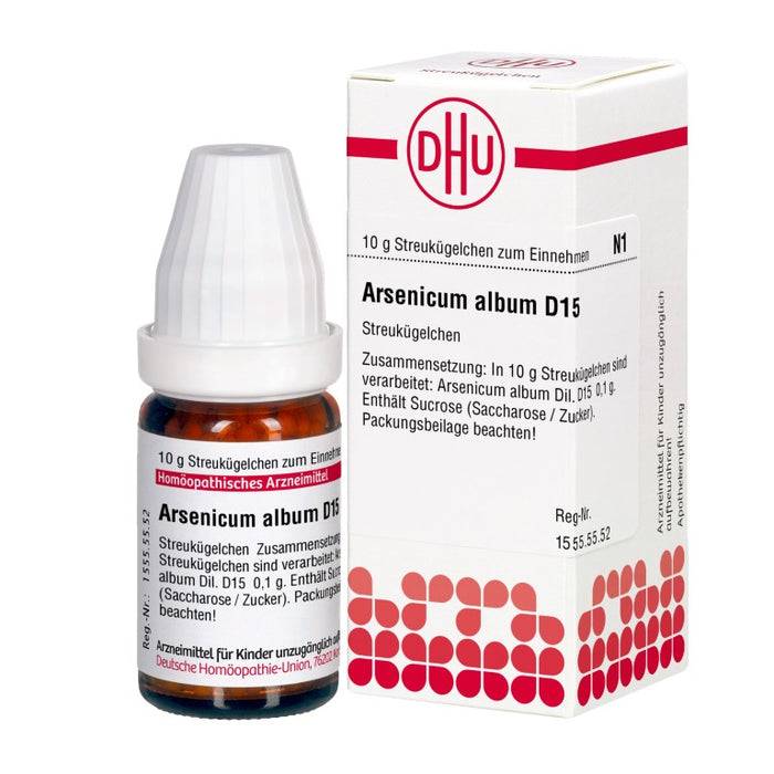 DHU Arsenicum album D15 Streukügelchen, 10 g Globuli