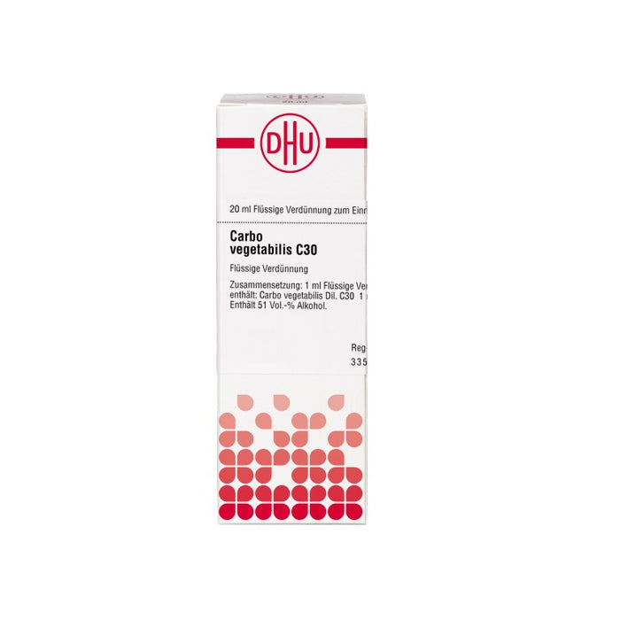 DHU Carbo vegetabilis C30 Dilution, 20 ml Lösung