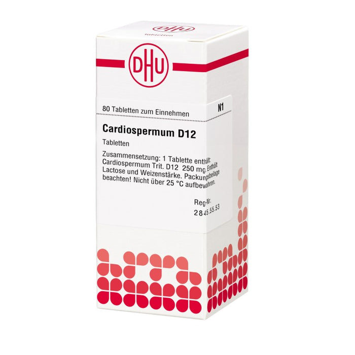 DHU Cardiospermum D12 Tabletten, 80 pc Tablettes