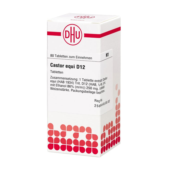 DHU Castor equi D12 Tabletten, 80 St. Tabletten