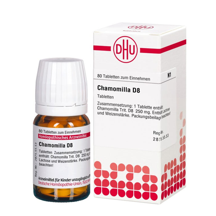 DHU Chamomilla D8 Tabletten, 80 St. Tabletten