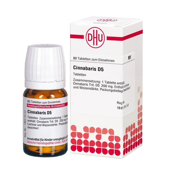 DHU Cinnabaris D5 Tabletten, 80 St. Tabletten