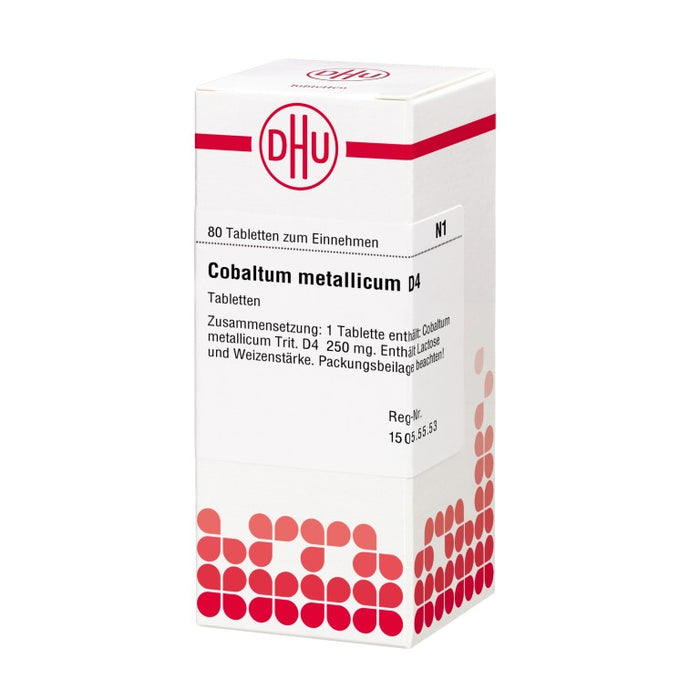 DHU Cobaltum metallicum D4 Tabletten, 80 St. Tabletten